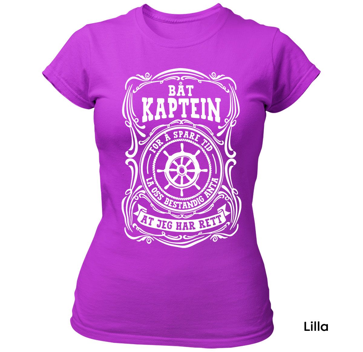 Båt Kaptein T-skjorte Dame