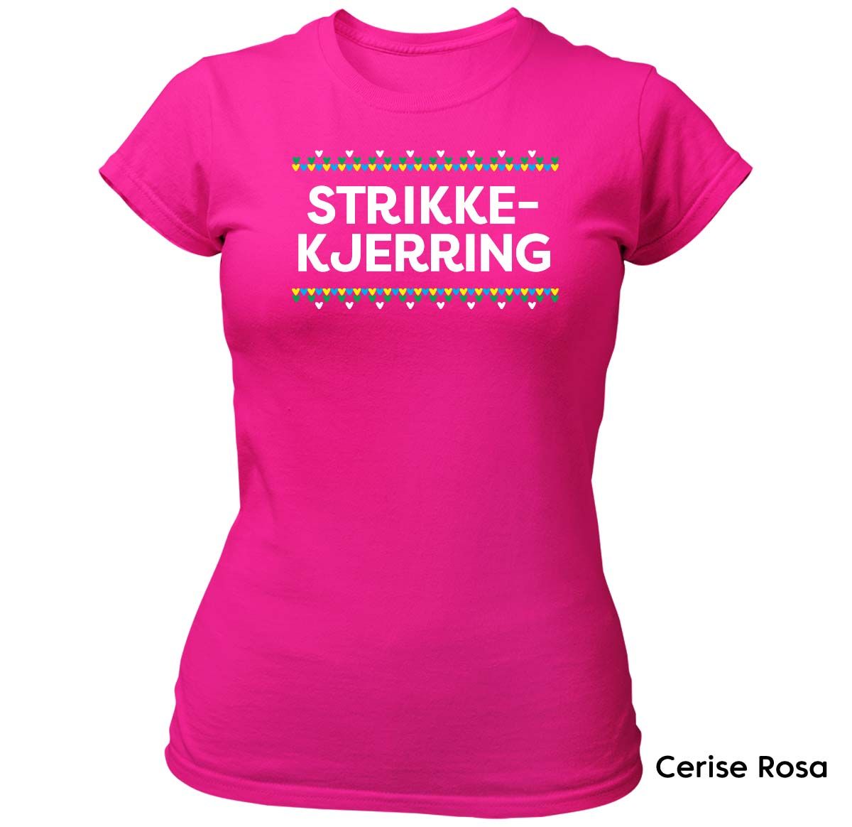 Strikkekjerring HVIT trykk - T-skjorte Dame