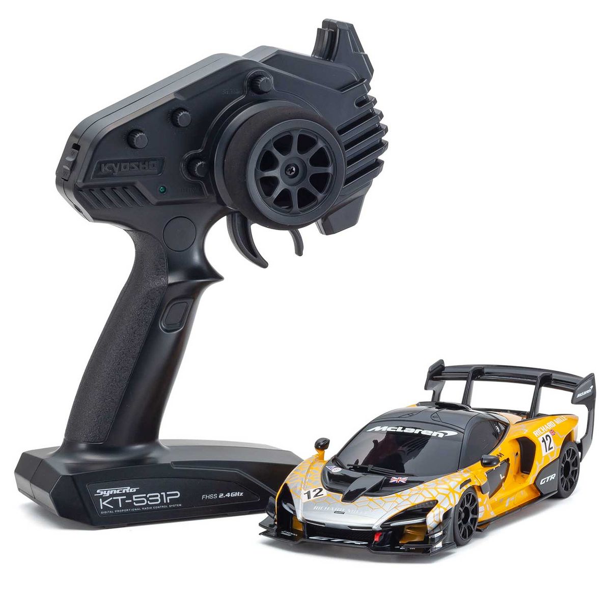 Kyosho Mini-Z MR03 RWD McLaren Senna GTR Orange (W-MM/KT531P)