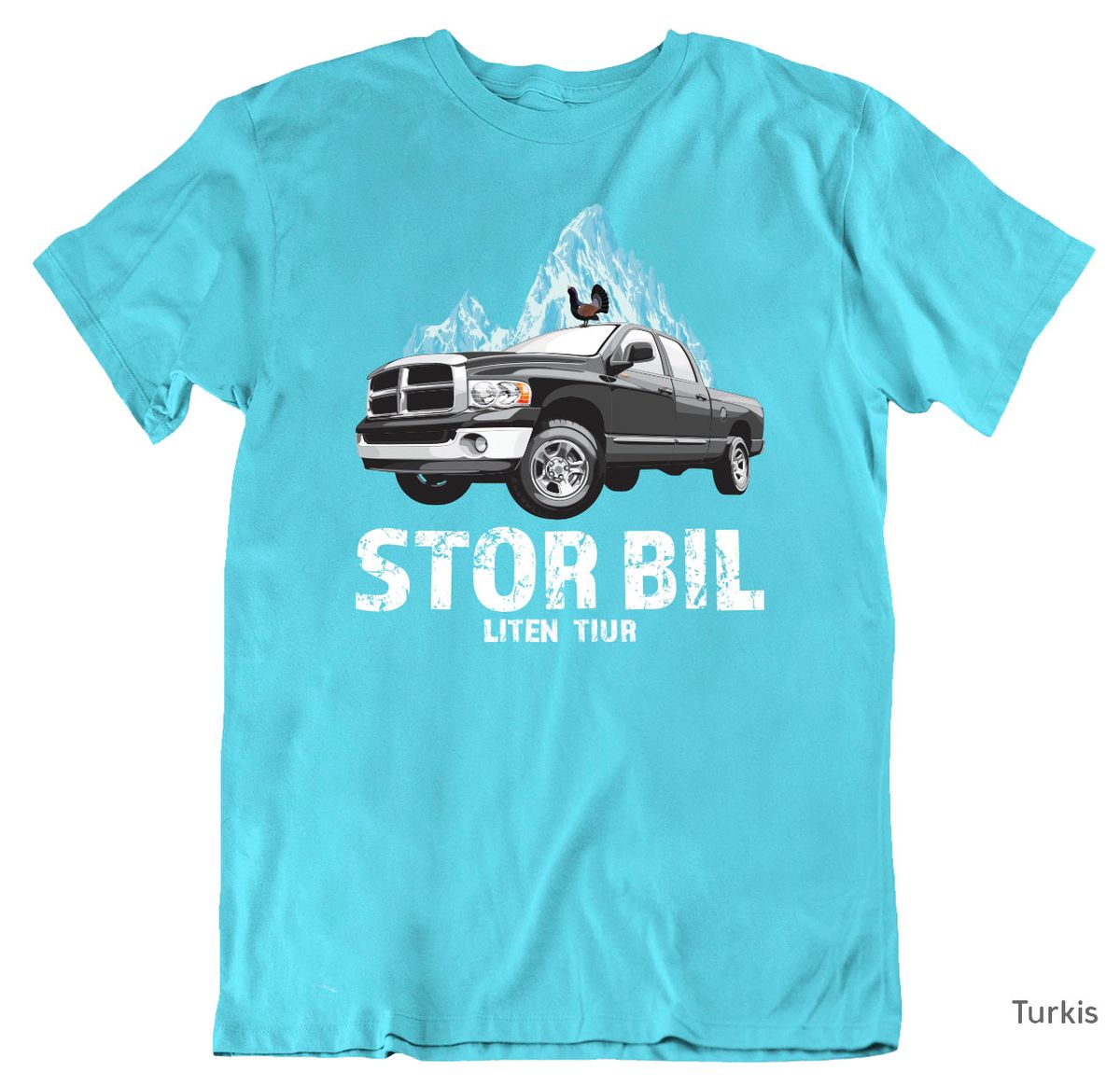 Stor Bil Liten Tiur T-skjorte