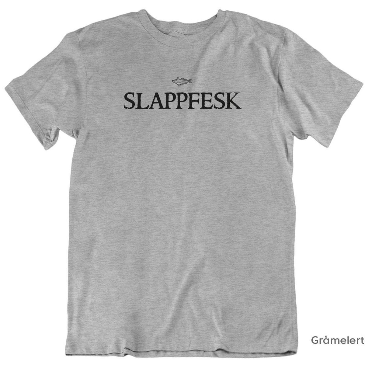 Slappfesk svart trykk T-skjorte