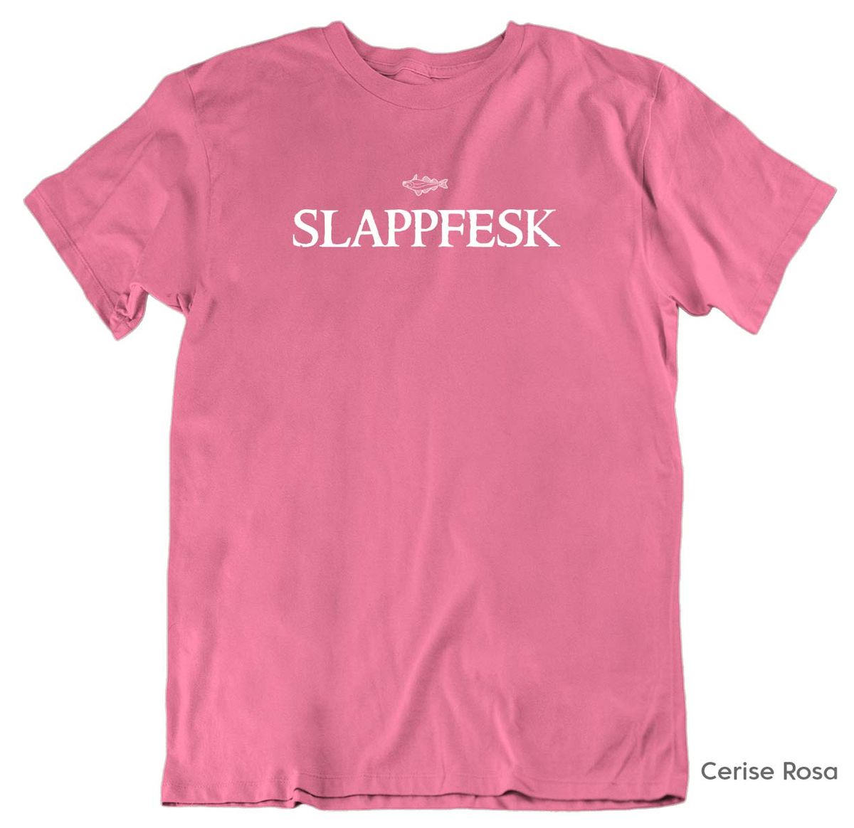 Slappfesk HVIT trykk T-skjorte