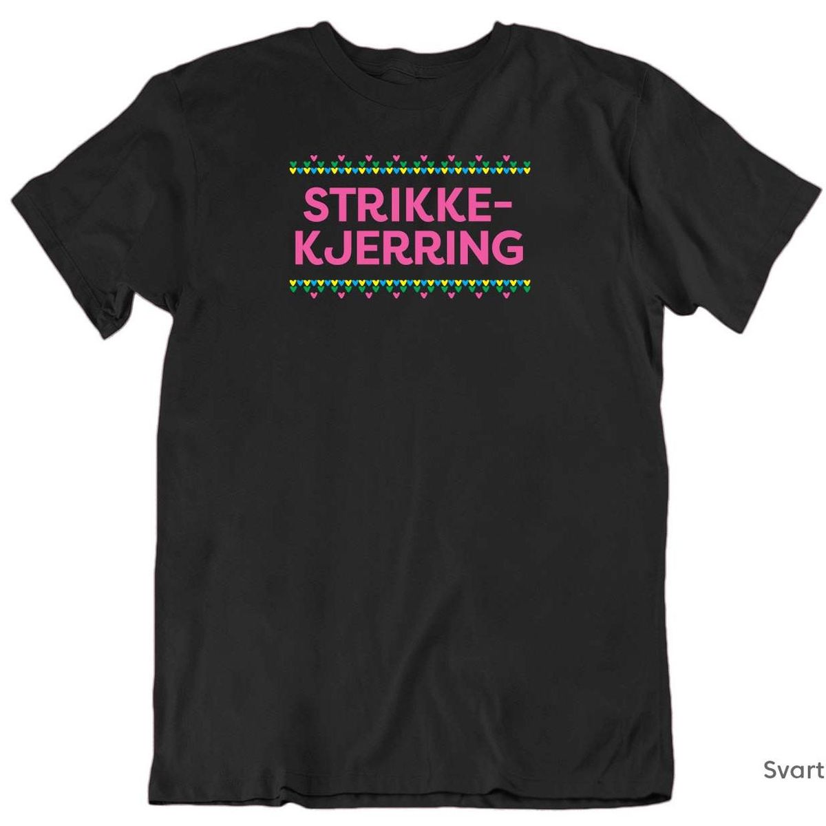 Strikkekjerring T-skjorte UNISEX ROSA TRYKK
