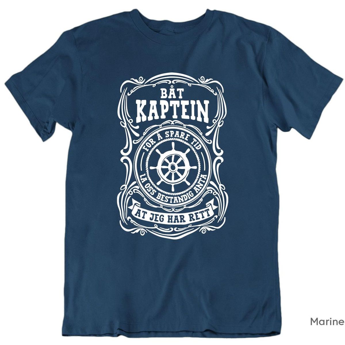 Båt Kaptein T-skjorte