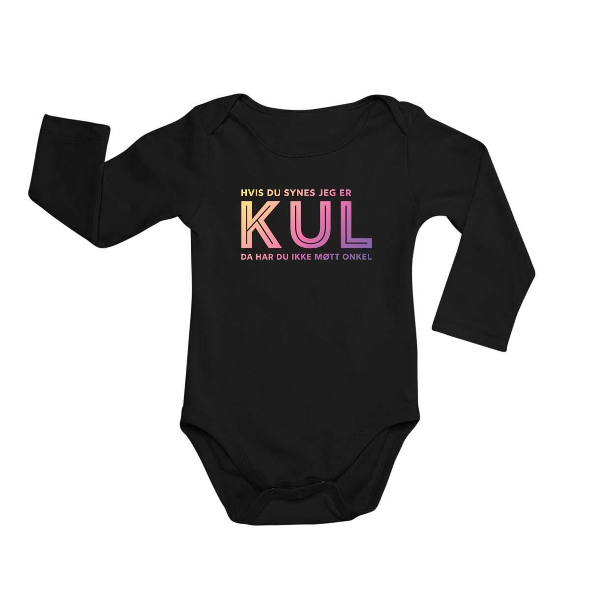 Hvis du synes jeg er Kul - ONKEL Baby Body langermet