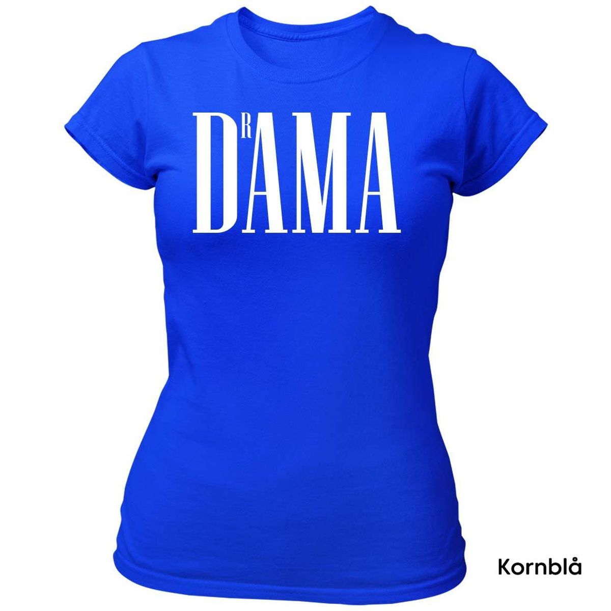 DrAMA T-skjorte Dame HVIT Trykk