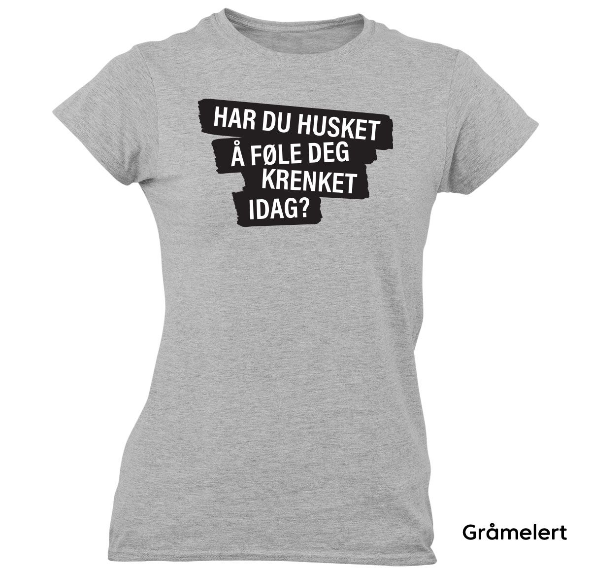 Krenket T-skjorte DAME