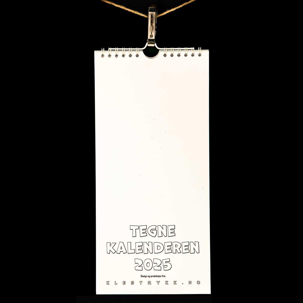 Tegnekalender 2025 140 x 297 mm