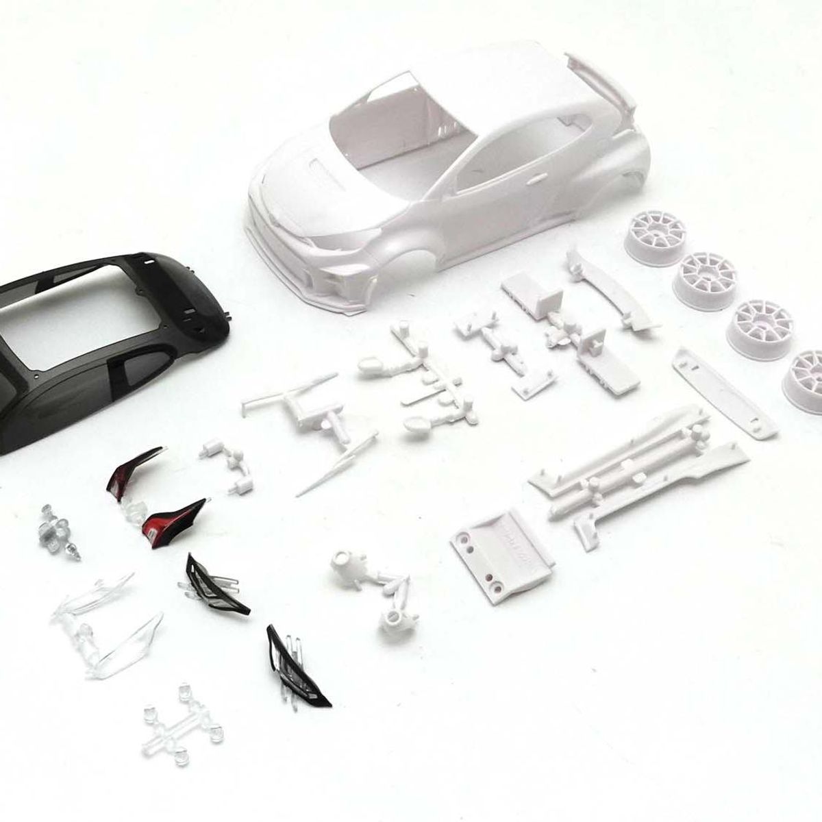 Bodyshell Toyota Yaris GRMN Circuit Mini-Z + Jantes 4WD (A Peindre)