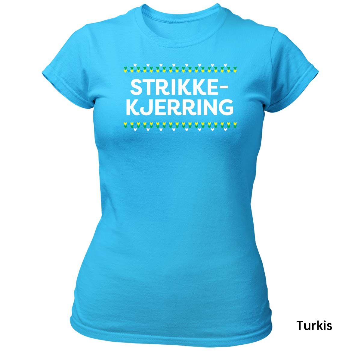 Strikkekjerring HVIT trykk - T-skjorte Dame