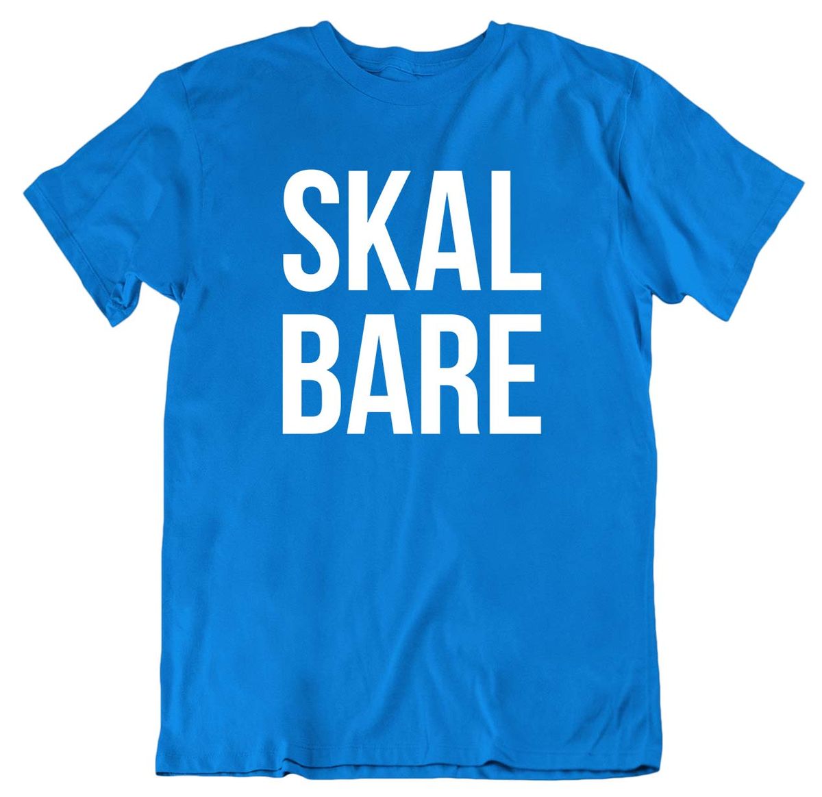 Skal Bare T-skjorte HVIT trykkfarge