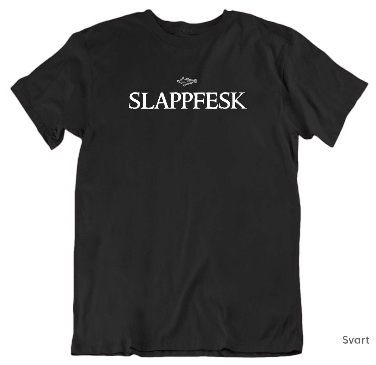 Slappfesk HVIT trykk T-skjorte