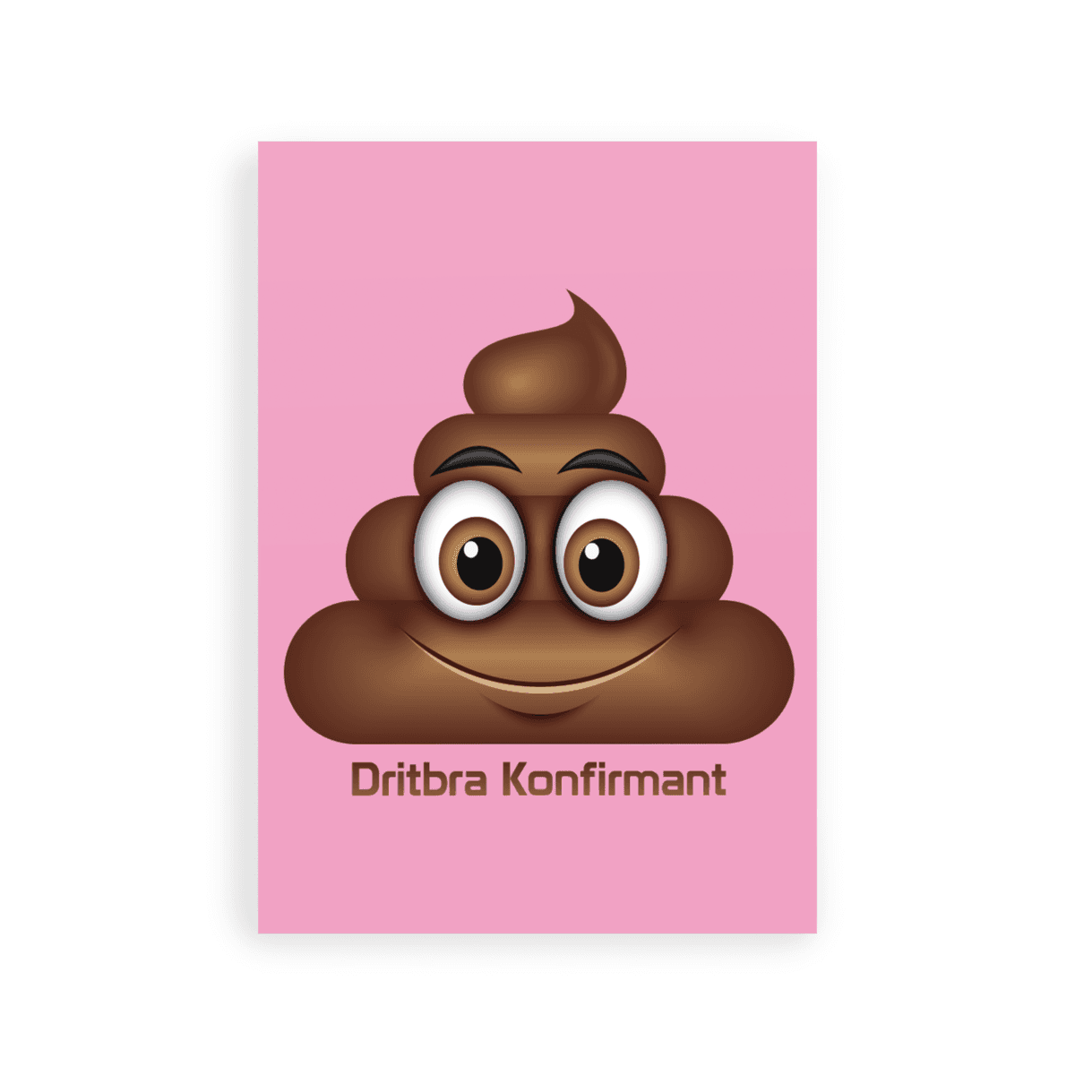 Dritbra Konfirmant Kort 12x15 Enkel Lys-rosa