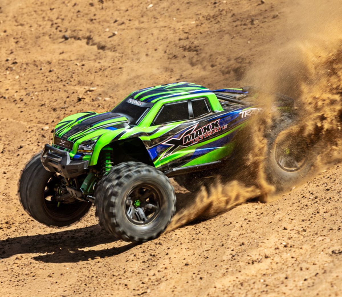 X-Maxx ULTIMATE 4WD Brushless TQi TSM Green-X Limited Edition GRØNN